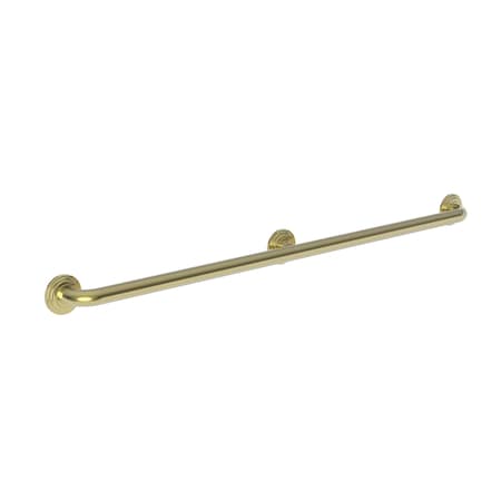 Newport Brass Three Post 42" Grab Bar in Polished Brass Uncoated (Living), 45" L, Solid Brass 920-3942-03N